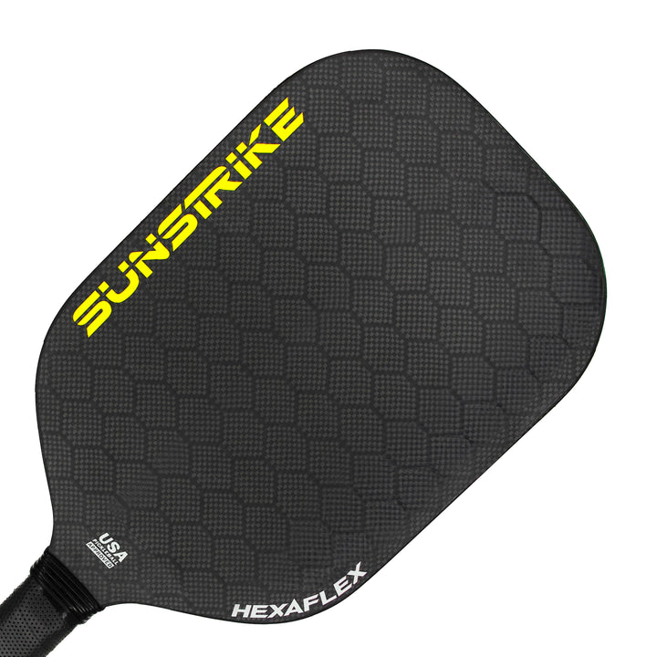 14mm Edgeless pickleball paddle with HexaFlex™ honeycomb carbon fiber surface