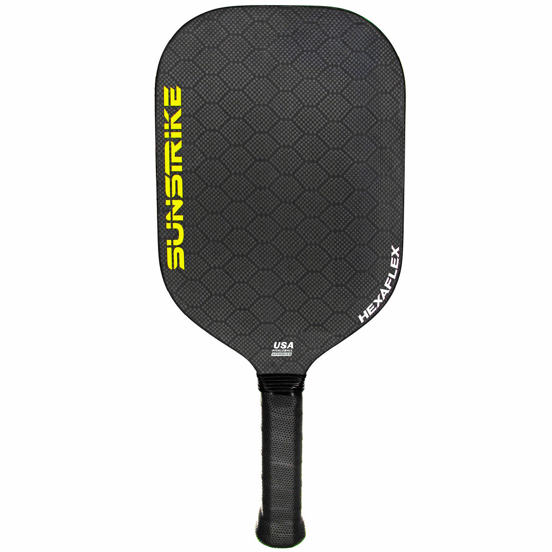 14mm Edgeless pickleball paddle with HexaFlex™ honeycomb carbon fiber surface